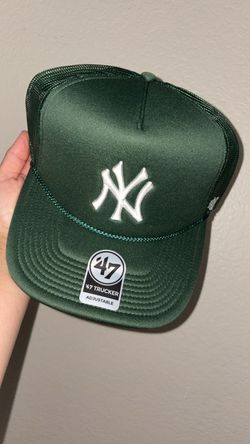 NY Yankees '47 Trucker Snapback Hat Green