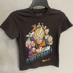 Dragon Ball Z: “Team Awesome” Super Saiyan Graphic T-Shirt-Boy's Size S