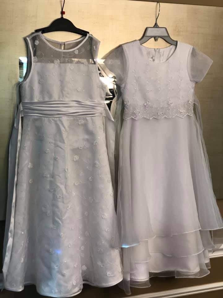 Bonnie Jean Flower Girl/ Communion White Dresses Size 10