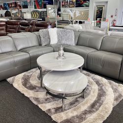 Leather Power Sectional X3 Recliners 🥳 New years sale 🥳 $3,999