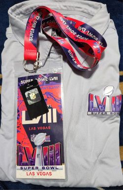 Las Vegas Superbowl LVII Official Security Shirt And Lanyard 