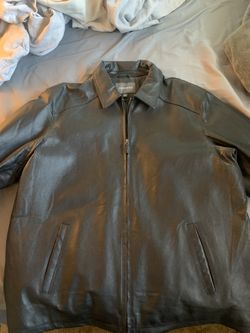 croft&barrow leather jacket XL T