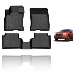 KELCSEECS Floor Mats for 2026 2025 2024 2023 2022 Ford Maverick (Not Hybrid) & 2026 2025 2024 2023 2022 2021 Bronco Sport 4-Door All Weather Car Mats 