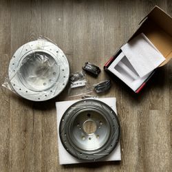 Rear Brake Rotors + Ceramic Pads Kit Toyota and Lexus