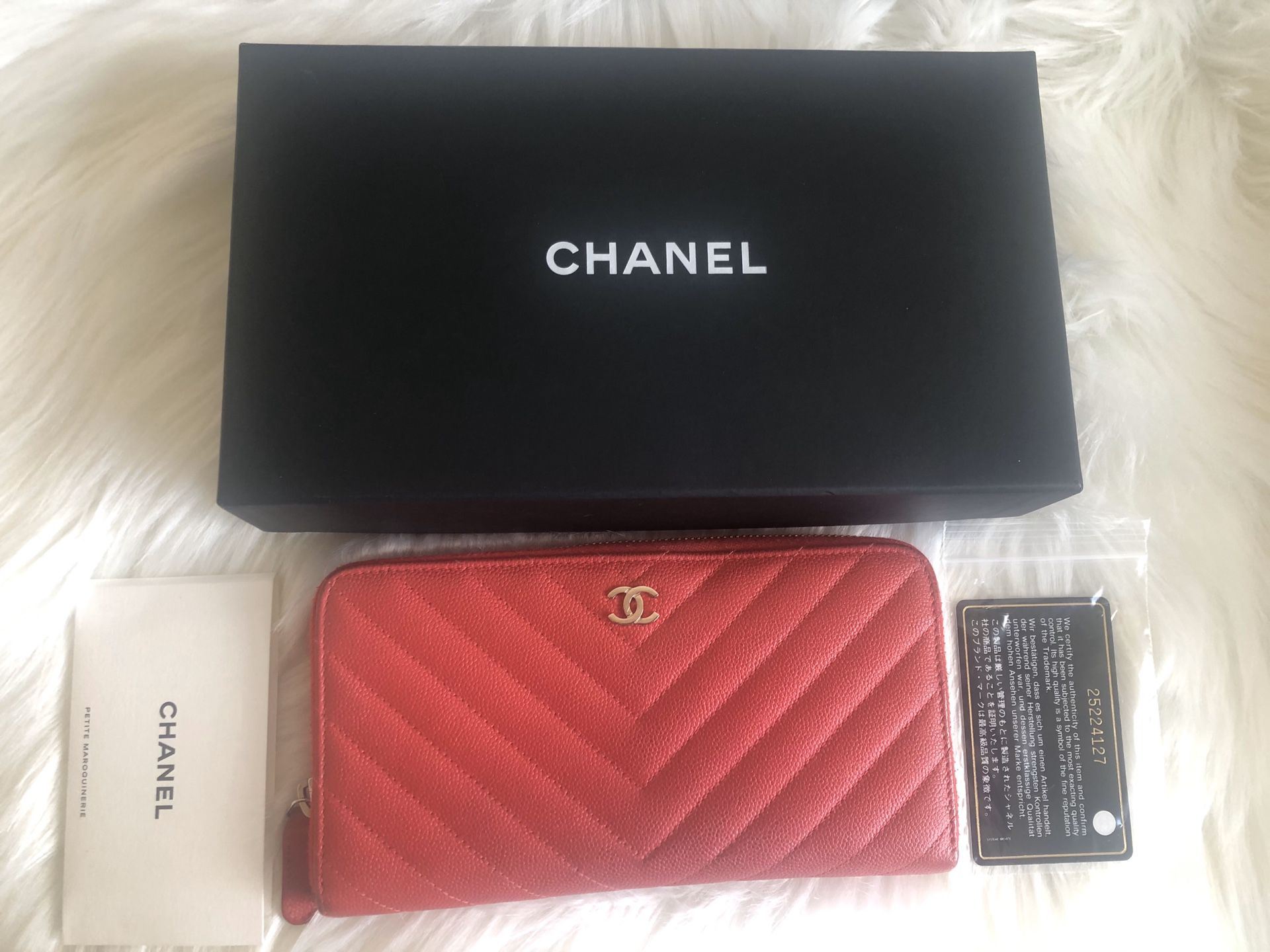 Chanel chevron wallet