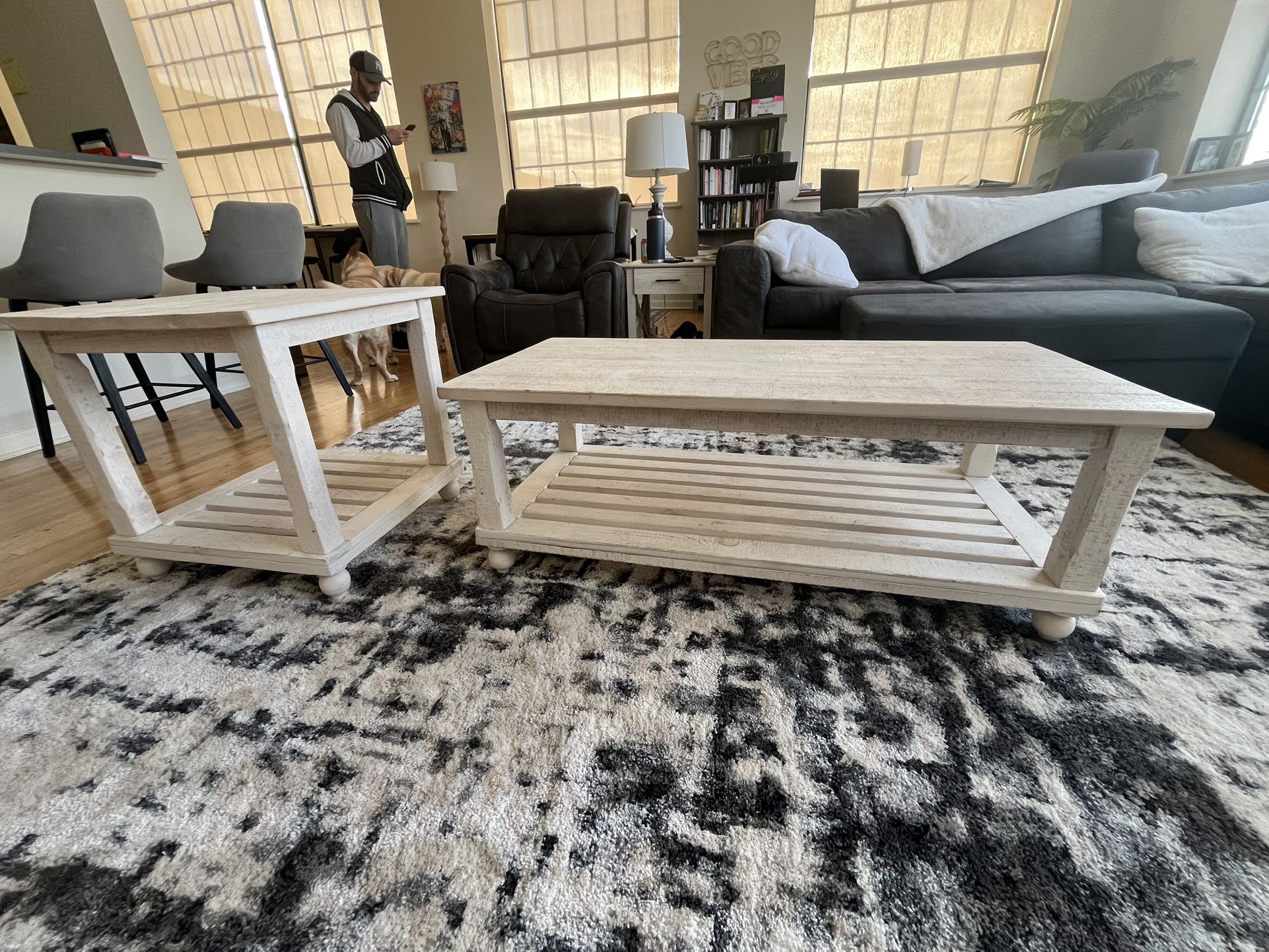 Coffee Table With Two Side Tables