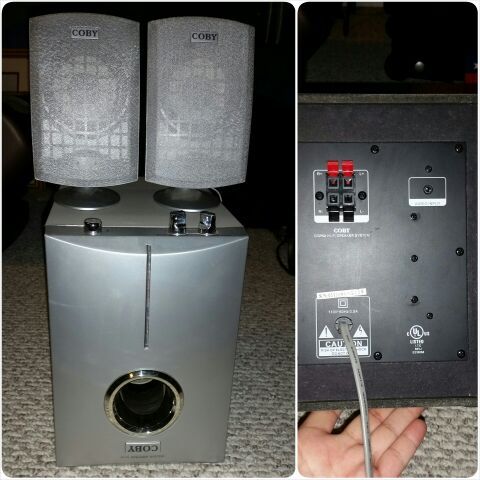 Coby surround sound speakers