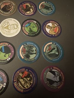 15 POGS Universal Studios Monsters 1994 