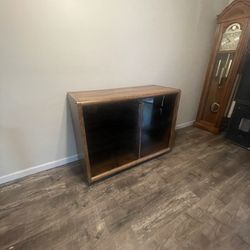 Oak Multimedia Storage Entertainment Center