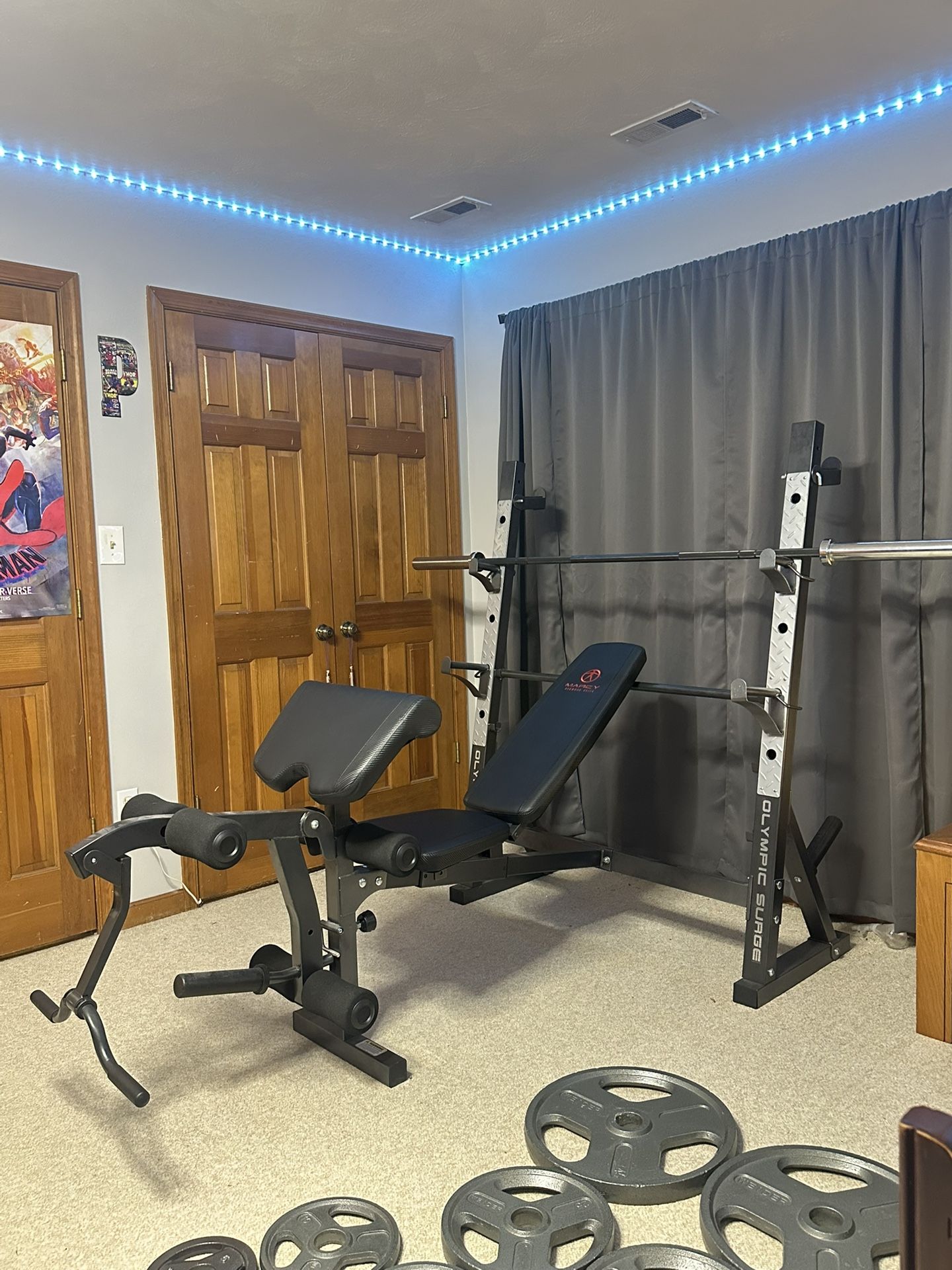Marcy Diamond Elite Weight Bench (Weights and Bar Included)