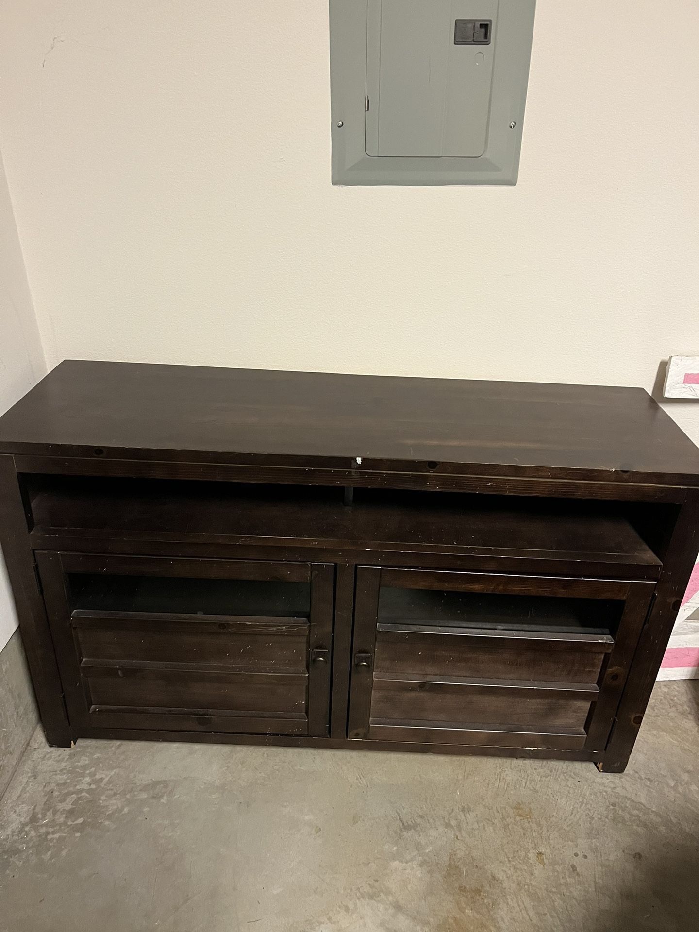 Brown Media Console/TV Stand