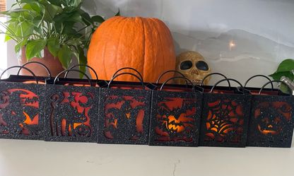 Halloween candle holders