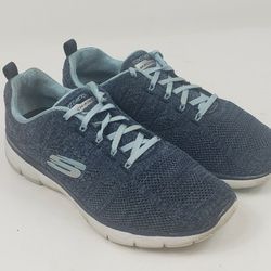 Skechers Skech-Knit Comfort Sneaker Lightweight Shoes Blue Womens Size 11