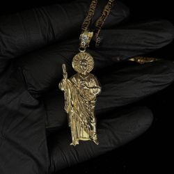 14KT Gold St. Jude Pendant