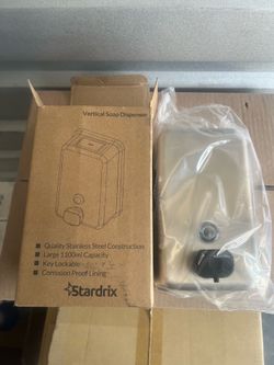 Stardrix Vertical Soap Dispenser Stainless Steel New
