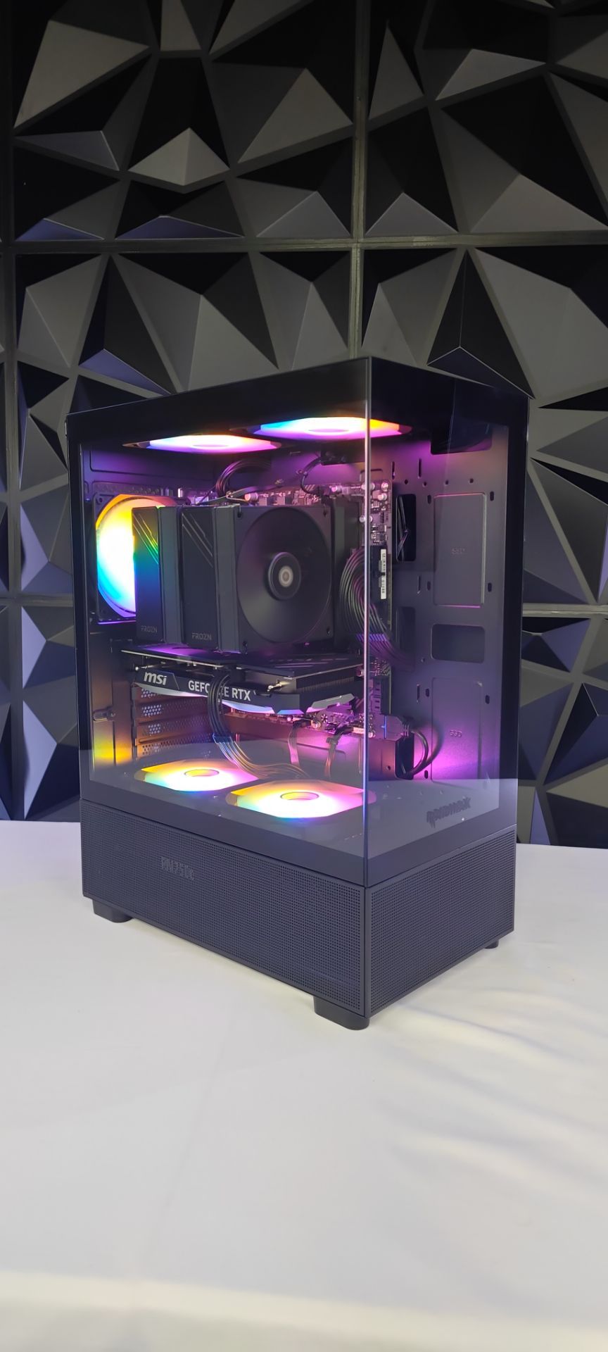 Custom Gaming PC: Ryzen 9700x, 32GB DDR5, RTX 4070, 1TB M.2 SSD, Win11 Pro.