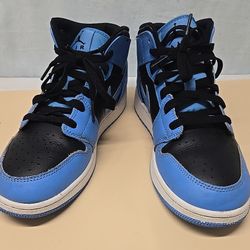 Air Jordan 1 Mid Sneaker Shoes Youth Boys Sz 7Y 