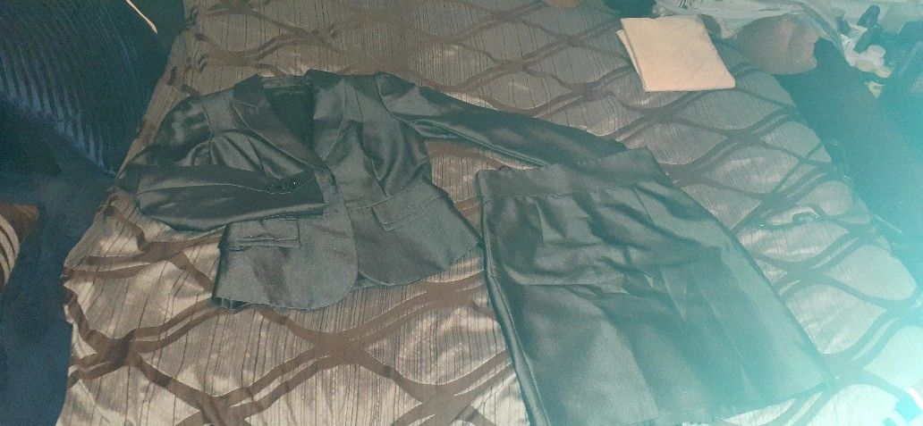 A Line Pencil Skirt Suit