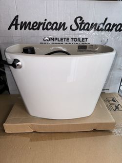 American Standard Cadet 10” Rought Toilet Tank and Lid 1.28 GPF Single Flush in White