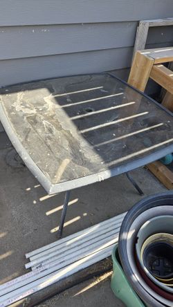 Outdoor Glass Top Table