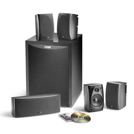 Polk Audio RM6750 5.1 Channel Home Theater Speaker (Set of 6, Black)