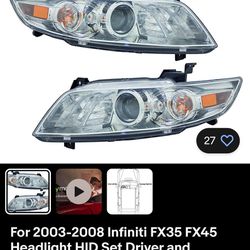 2003-2008 Infiniti Fx Headlights