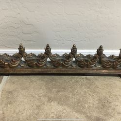 Antiqued Mantle Candle Holder 