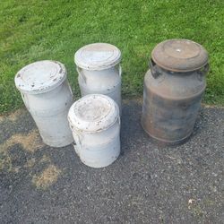 Vintage Metal Milkcans