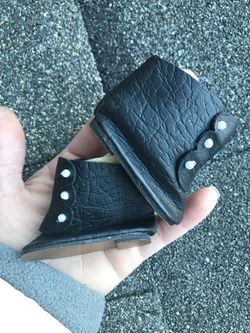 Antique Doll Boots Leather black
