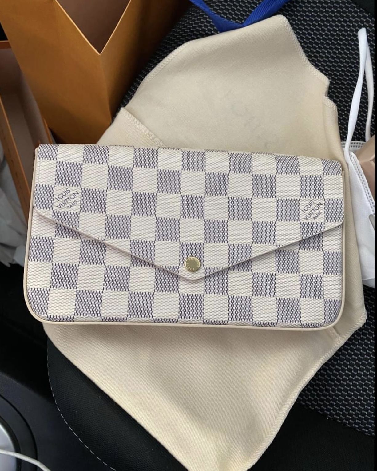 Louis vuitton Felicie Pochette Damier azul for Sale in Temecula, CA -  OfferUp