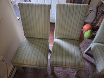 4 reupholstered dining room chairs