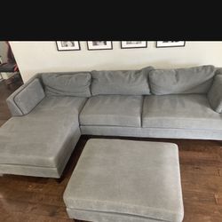 Sectional Sofa And Ottoman