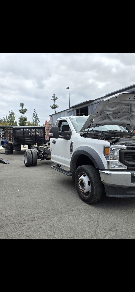 Stakeside Truck Bed With Power Lift Gate And Toolbox