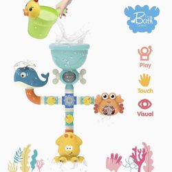  Bath Toys Waterfall Bath Wall Bathtub Toys for Baby Toddler Kids