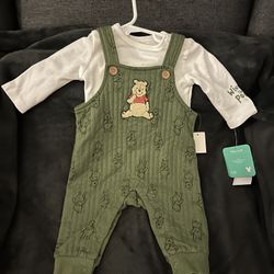 Winnie The Pooh Outfit 0-3M