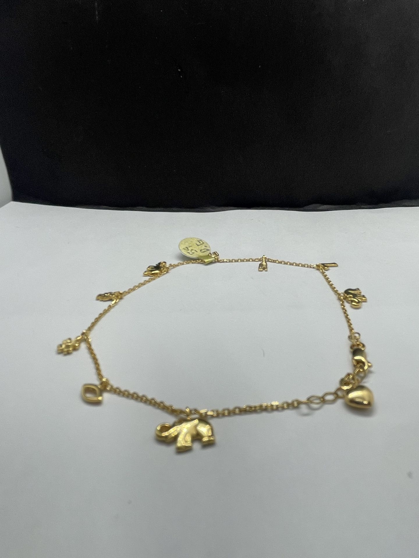 14k solid gold anklet bracelet