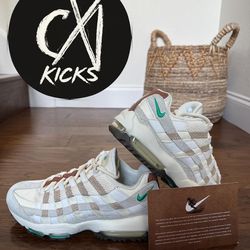 Nike Air Max 95 Golf Waste Mngmt Open Coconut/Sail/Stadium Gr IB6895 100 Sz 8