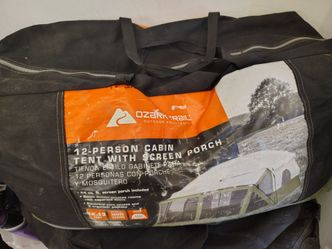 12 person Tent with screened in pouch