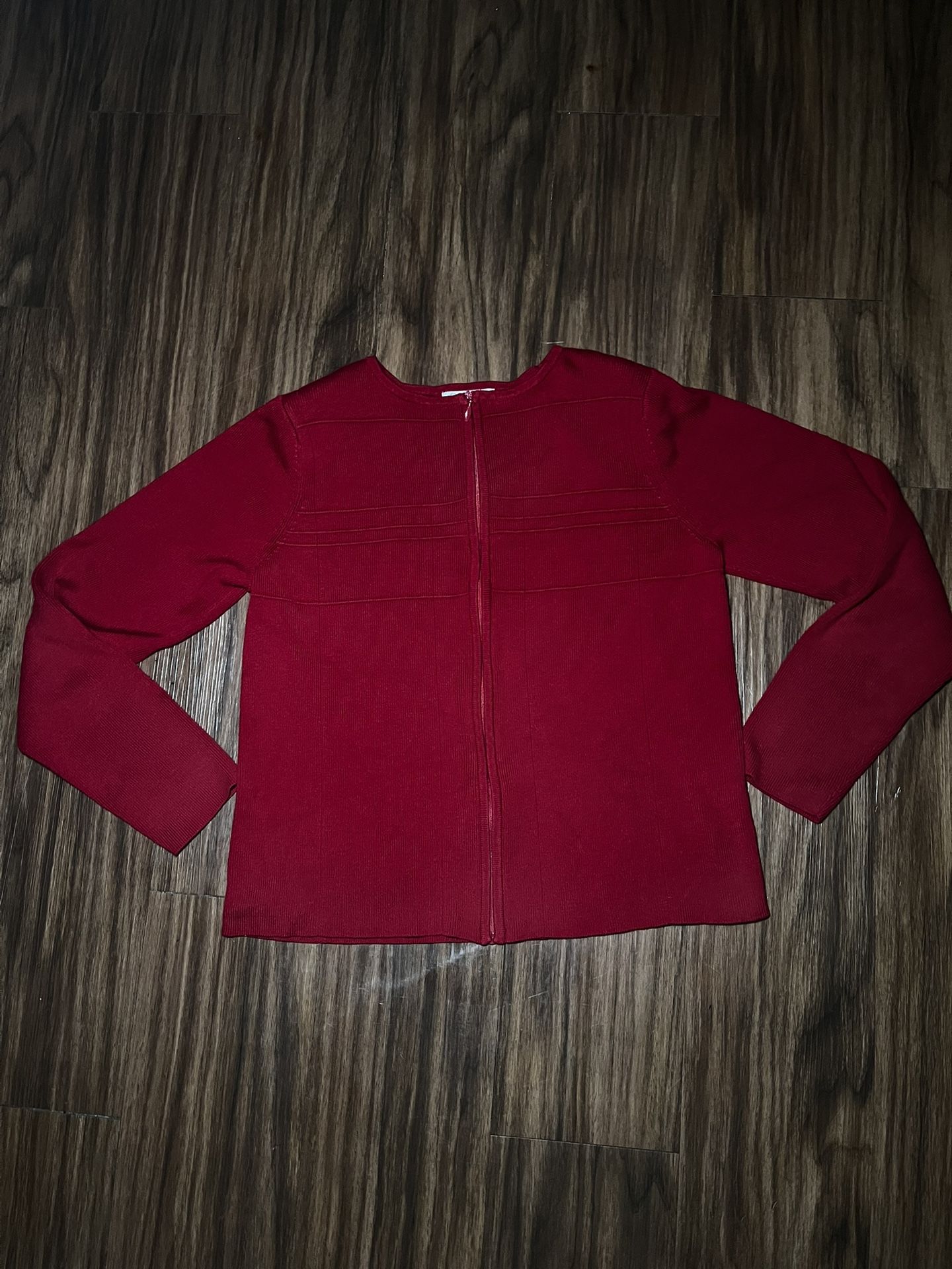 Christopher & Banks Ruby Red Cardigan sweater M