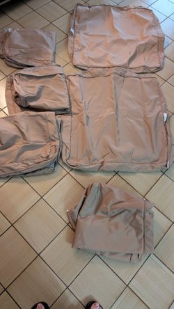 Outdoor patio cushion covers
