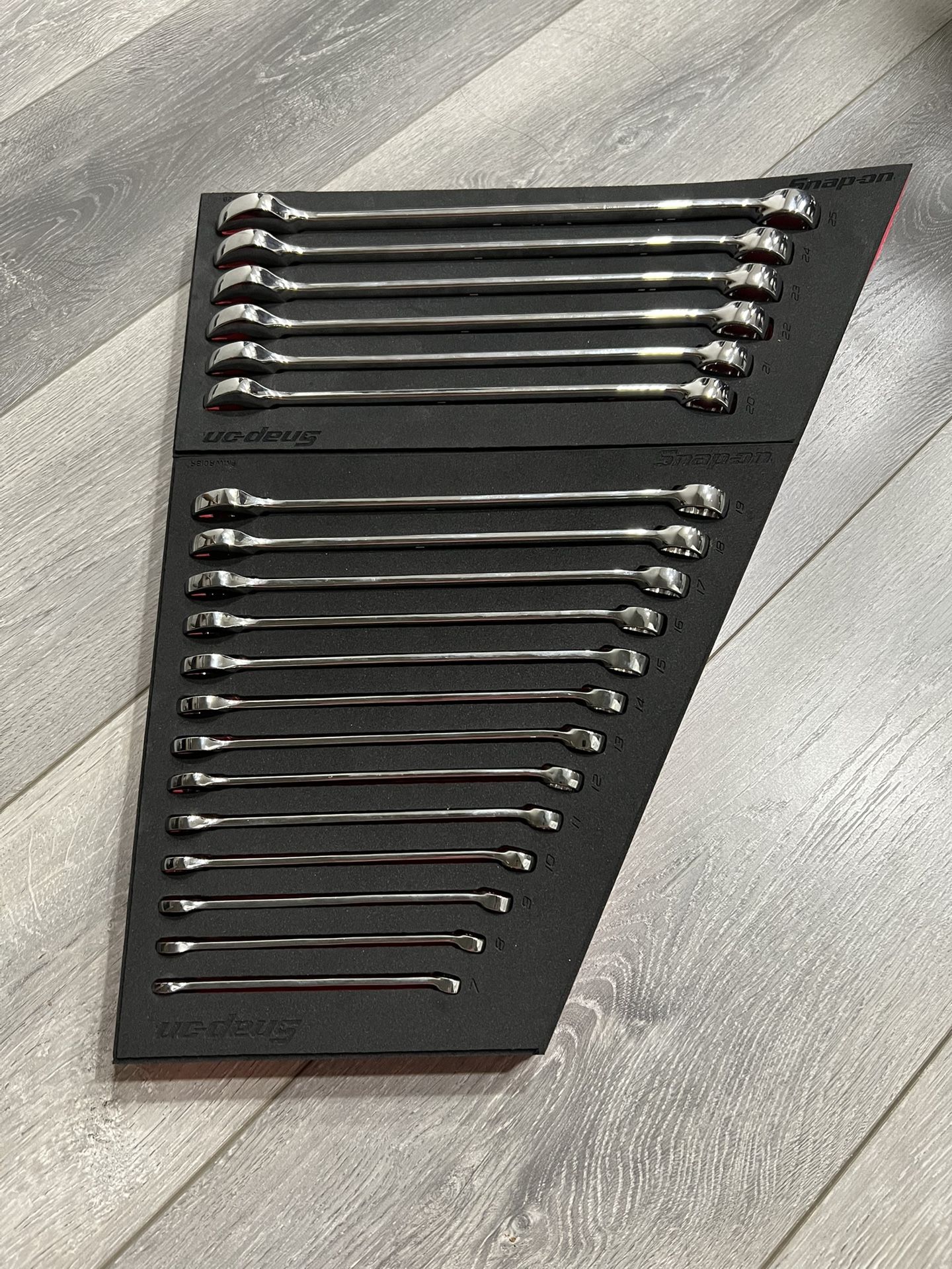 Snap On Tools 7 - 25mm Flank Drive Plus Metric Master Wrench Set