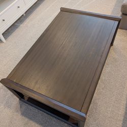 Large Wooden Coffee Table