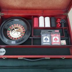 Multi Casino Card Game With Poker (1 Latch Broken)