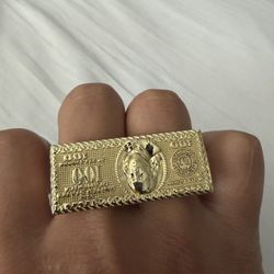 $100 dollar bill ring 