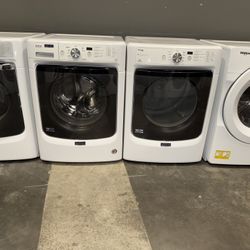 MAYTAG XL CAPACITY WASHER DRYER ELECTRIC SET 