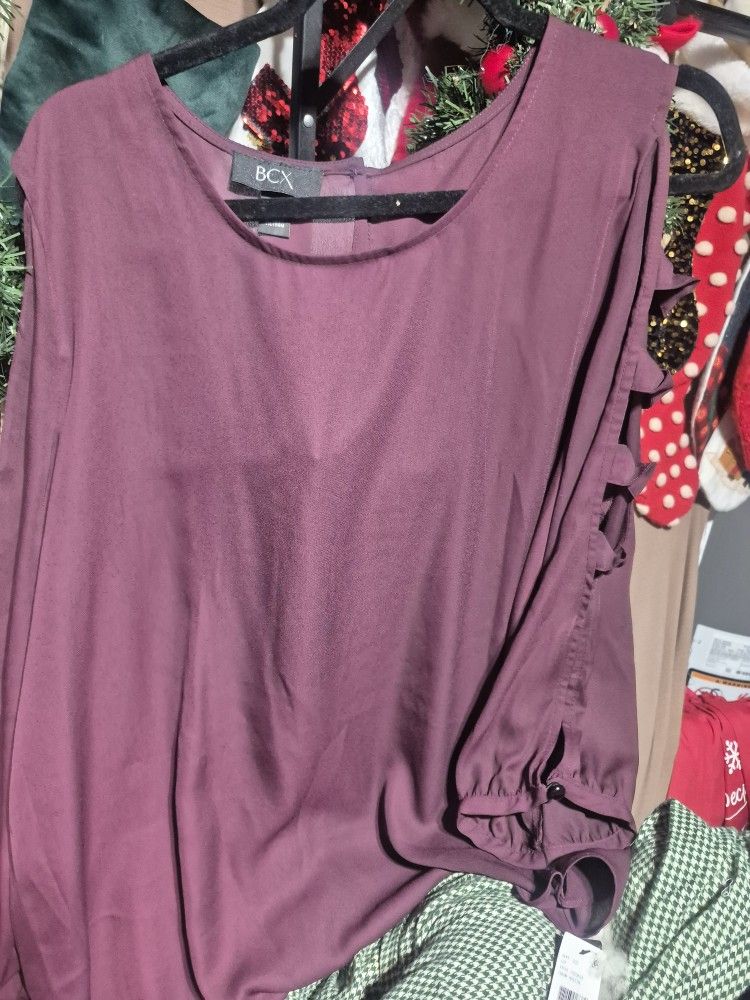 BCX BLOUSE DRESSY AND CASUAL SIZE XL