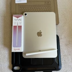Ipad 10th Generation 64GB with pen, keyboard and case included 