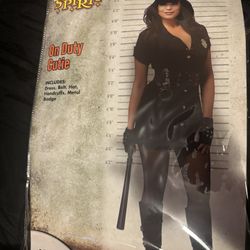 On Duty Cutie Cop  Costume  Size Small 4-6
