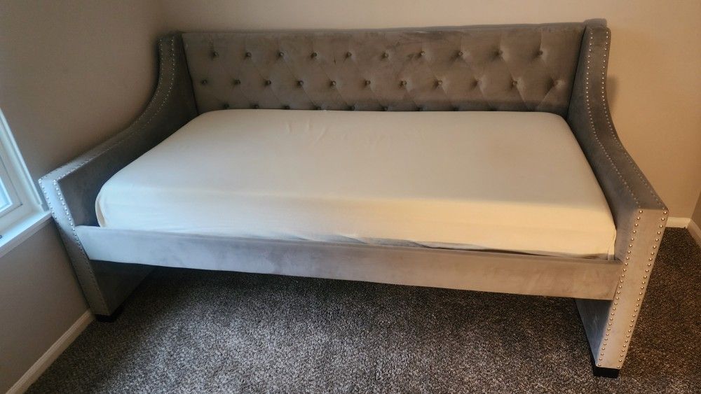 Twin Bed Frame and Mattress