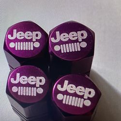 Jeep tire valve stem caps four pack
